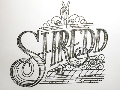 Shredd Politely ::: Hand-Lettered Typography