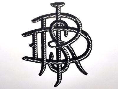 "DJRS" ::: Hand-Lettered Typography