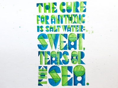 The Cure for Anything... ::: Hand-Lettered Typography custom typography hand drawn typography hand lettered hand lettering handletter handwritten illustrated type lettering paper graffiti type typography