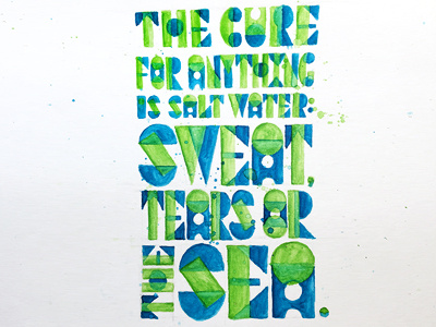 The Cure for Anything... ::: Hand-Lettered Typography