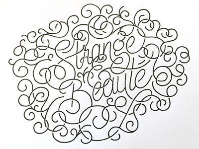 Strange & Beauté ::: Hand-Lettered Typography custom typography hand drawn typography hand lettered hand lettering handletter handwritten illustrated type lettering paper graffiti type typography