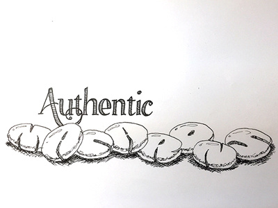 Authentic Macarons ::: Hand-Lettered Typography