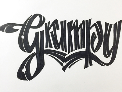 Grumpy ::: Hand-Lettered Typography