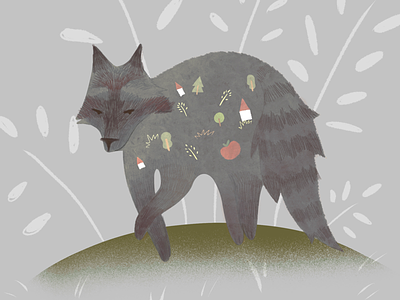 raccoon! illustration