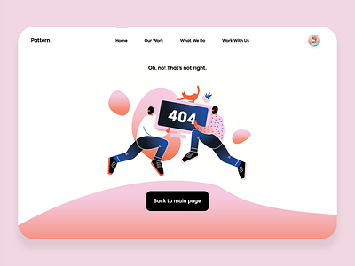 404 Error Webpage Concept