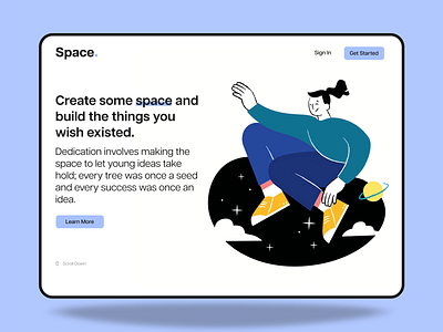 S P A C E - Webpage Concept