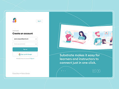 Substrate - Landing Page
