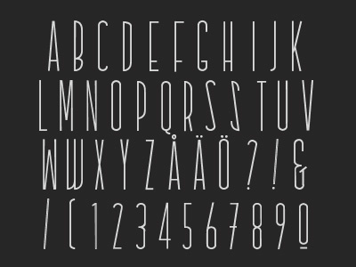 Radiator typeface