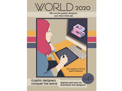 World 2020 design illustration typography vector