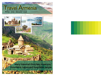 Magazine Covers Armenia Travel adobeillustator design illustration typography vector