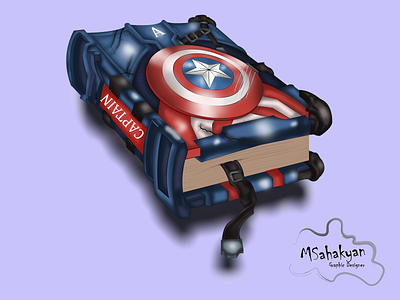 Captain America Book adobeillustator adobephotoshop design dribbble illustration marvel marvelcomics vector