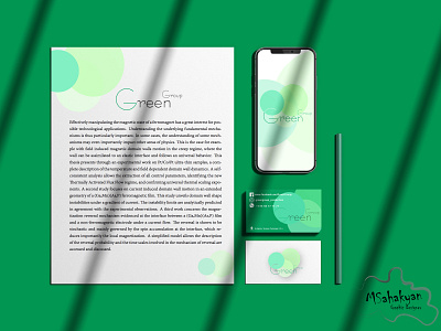 Branding identity Green