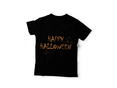 T-Shirt Happy Halloween adobeillustator adobephotoshop design halloween illustration t shirt t shirt design typography vector