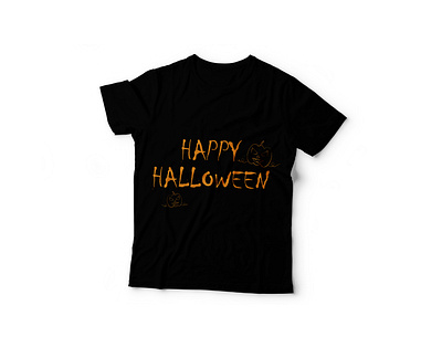 T-Shirt Happy Halloween adobeillustator adobephotoshop design halloween illustration t shirt t shirt design typography vector