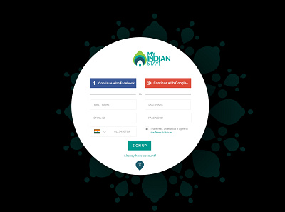 Signup Popup Design app branding flat popup design signup ui web