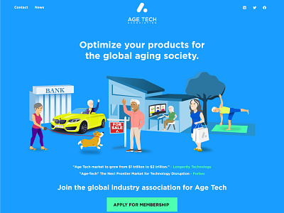 Age Tech Association - Teaser (Website Design)