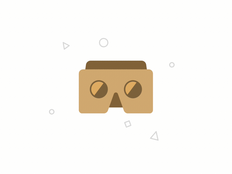 Cardboard animation cardboard gif illustration principle app virtual reality vr