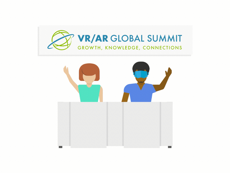 VR/AR Global Summit animation augmented reality conference exhibit exhibition gif illustration principle app showroom summit virtual reality vr