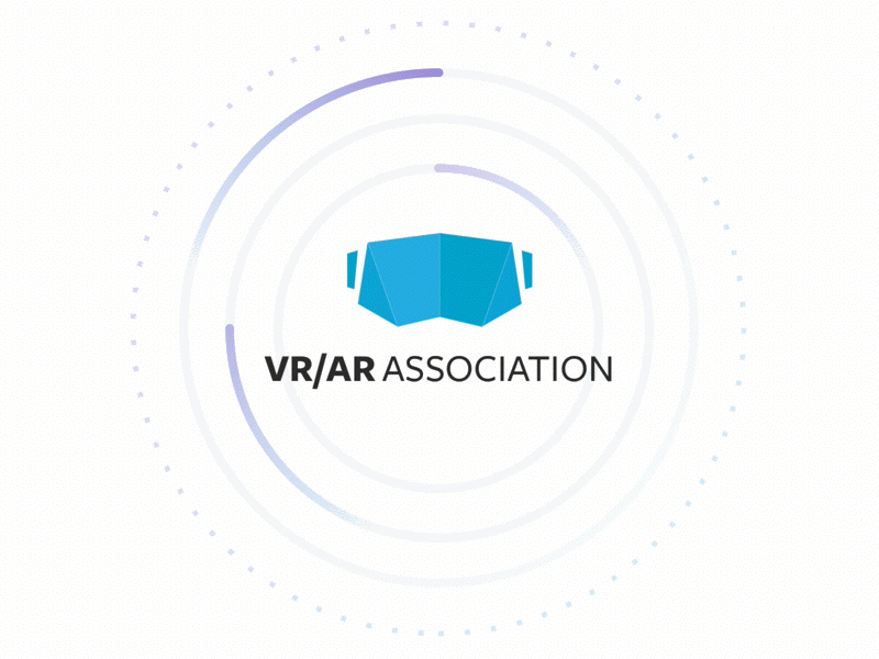 The VR/AR Association animated gif animation augmented reality circle gradient principle sketch spinning virtual reality vr