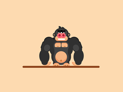 Gorilla art artwork character character design design designer gorilla illustration illustrator joacim palm vector