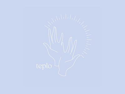 logo teplo. design logo minimal typography vector