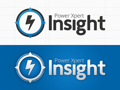 Insight bolt compass electric electrical icon identity insight lightning logo monitoring navigate power