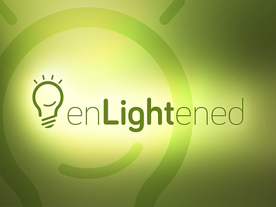 enLightened aware energy enlighten enlightened green identity logo power