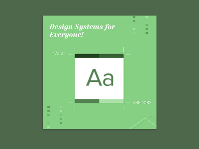 Portfolio Graphic 4a: Systems card design green icons sans serif serif shapes square system type typeography white