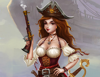 Pirate Girl illustration