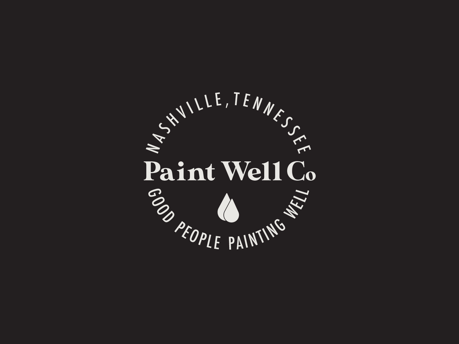 Paint Well Co Logo by Craig Moan on Dribbble