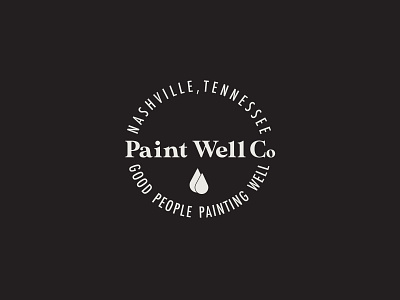 Paint Well Co Logo branding design graphic design illustration logo vector