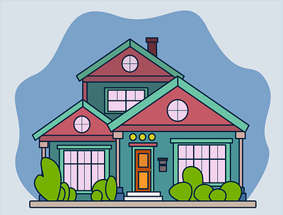 Lovely house house illustration vector vectorart дом рисунок