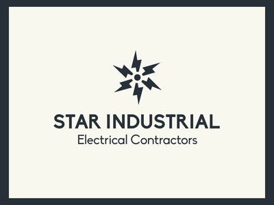 Star Industrial - Logo branding electricity identity logo star