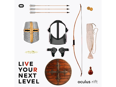 Oculus Rift - Knolling Concept / Instagram concept design photography visual design