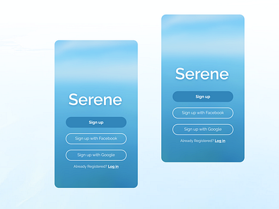 Serene Sign Up  1