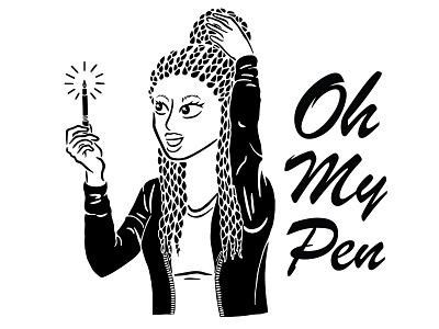 Oh My Pen artwork digital illustration logo