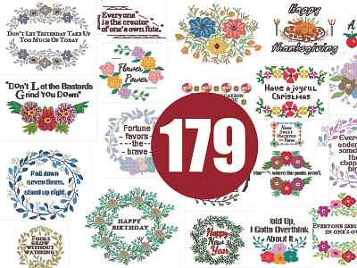 179 Cross Stitch Patterns