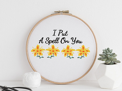 I Put A Spell On You - Cross stitch pattern cross stitch cross stitch pattern cross stitch pattern pdf crosshatching crossstitchpattern design