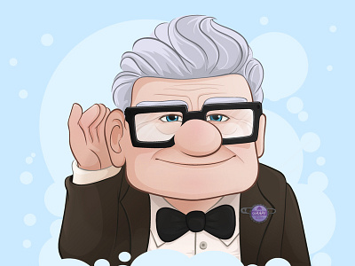 30 Days Drawing Challenge #8 adobe illustrator carl fredrickson disney illustration pixar up vector