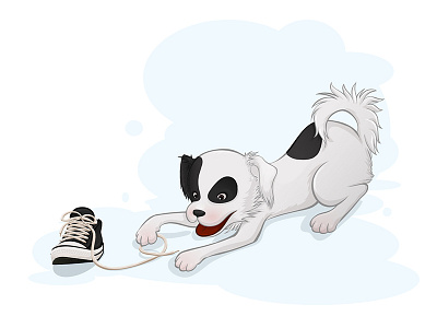 30 Days Drawing Challenge #4 30 days drawing challenge cute dog illustration puppy vector