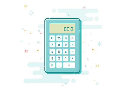 Calculator design illustration vector vector art