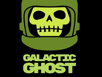 Galactic Ghost design graphic design logo typography vector