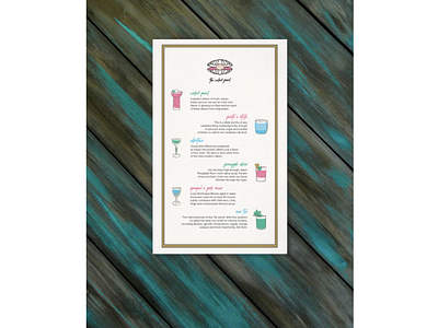 Veiled Pearl Drink Menu