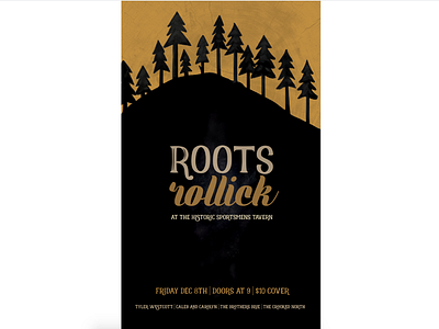 Roots Rollick Gig Poster