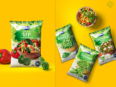 Packaging design, frozen vegetables / Premia Fozzy Group