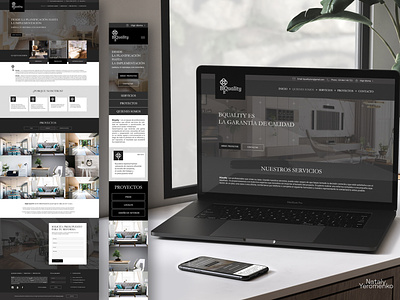 Webdesign, website for BQuality Barcelona