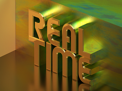 3d gold text - Real Time 3d 3d art 3d artist 3dtext 3dtype 3dtypo 3dtypography gold golden realtime text texture