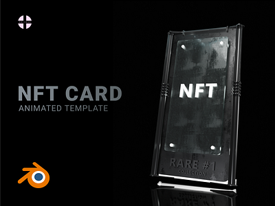 NFT Rare Card template for Blender