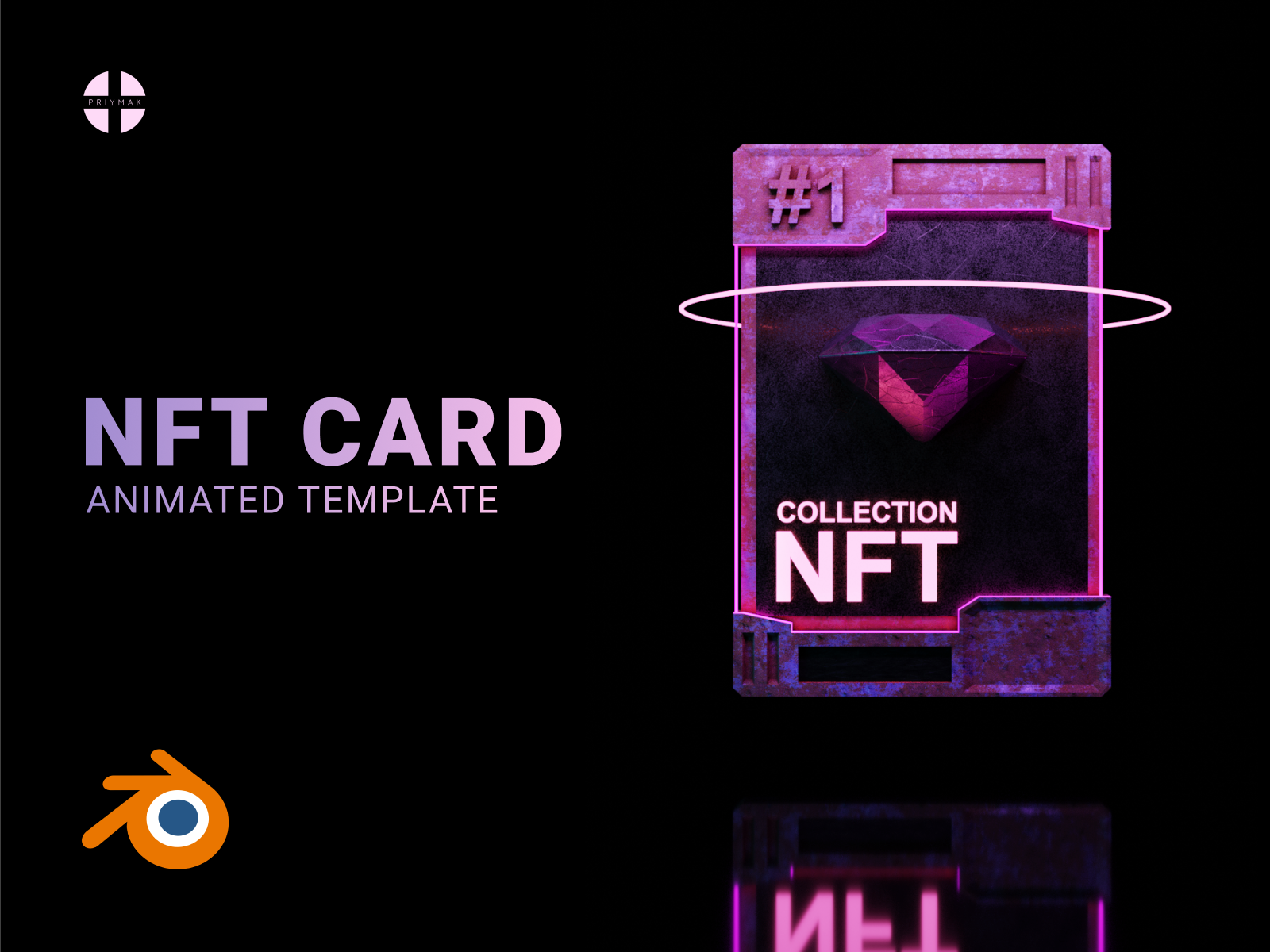 Blender Template NFT Card By Priymak On Dribbble