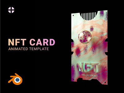 NFT Card template for Blender